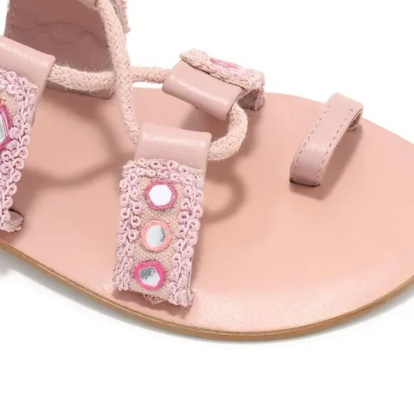 NWT Free People Mantra mirror pink sandals 8.5