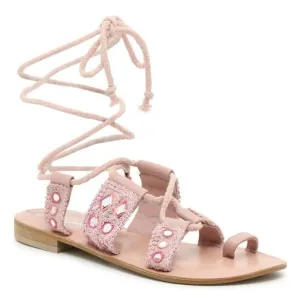 NWT Free People Mantra mirror pink sandals 8.5