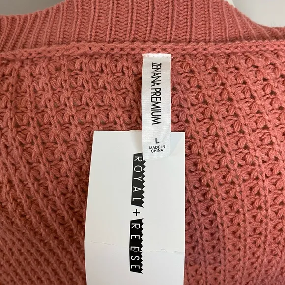NWTs Boutique Waffle Knit Cardigan