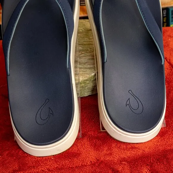Olukai Blue Ohana Style Womens Sandals Flip flop sz8 eu38 Lightly used