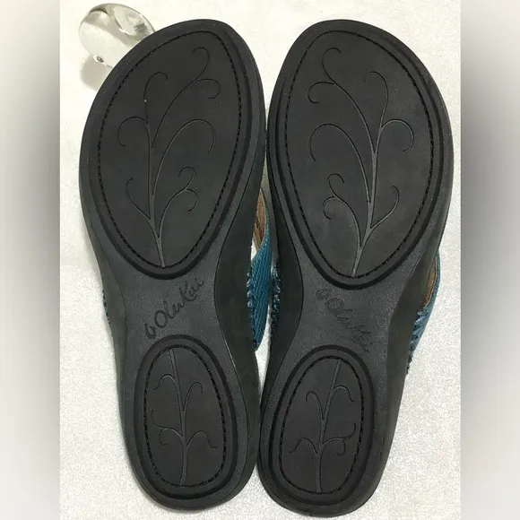 Olukai Haiku Elua Leather Flip Flops