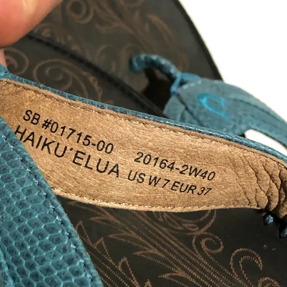 Olukai Haiku Elua Leather Flip Flops