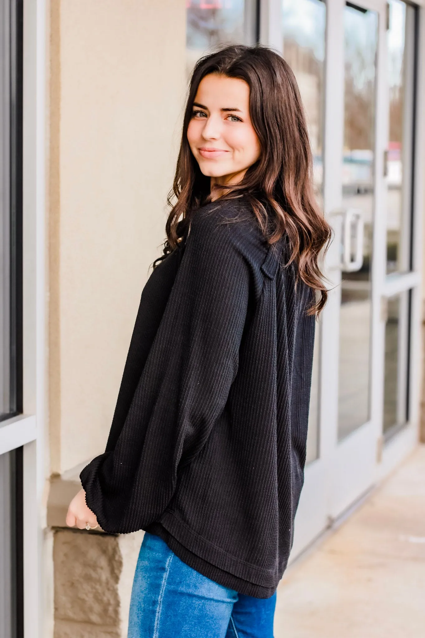 Our Favorite Ribbed Top in Black