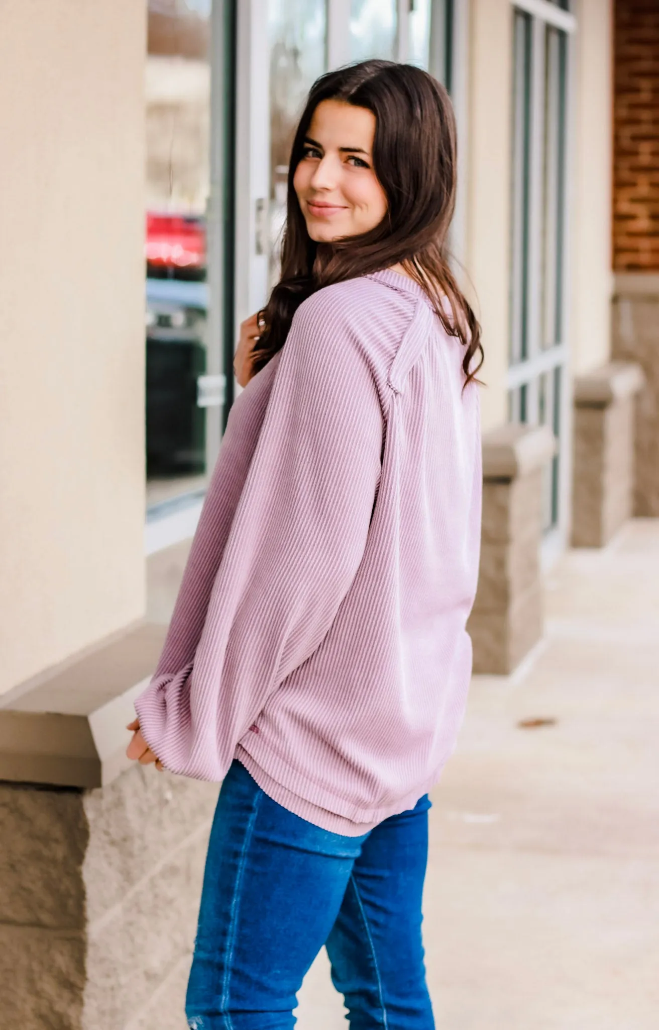 Our Favorite Ribbed Top in Lilac