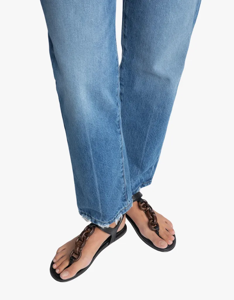 Pedro Garcia Paris Sandals in Black Petitgrain