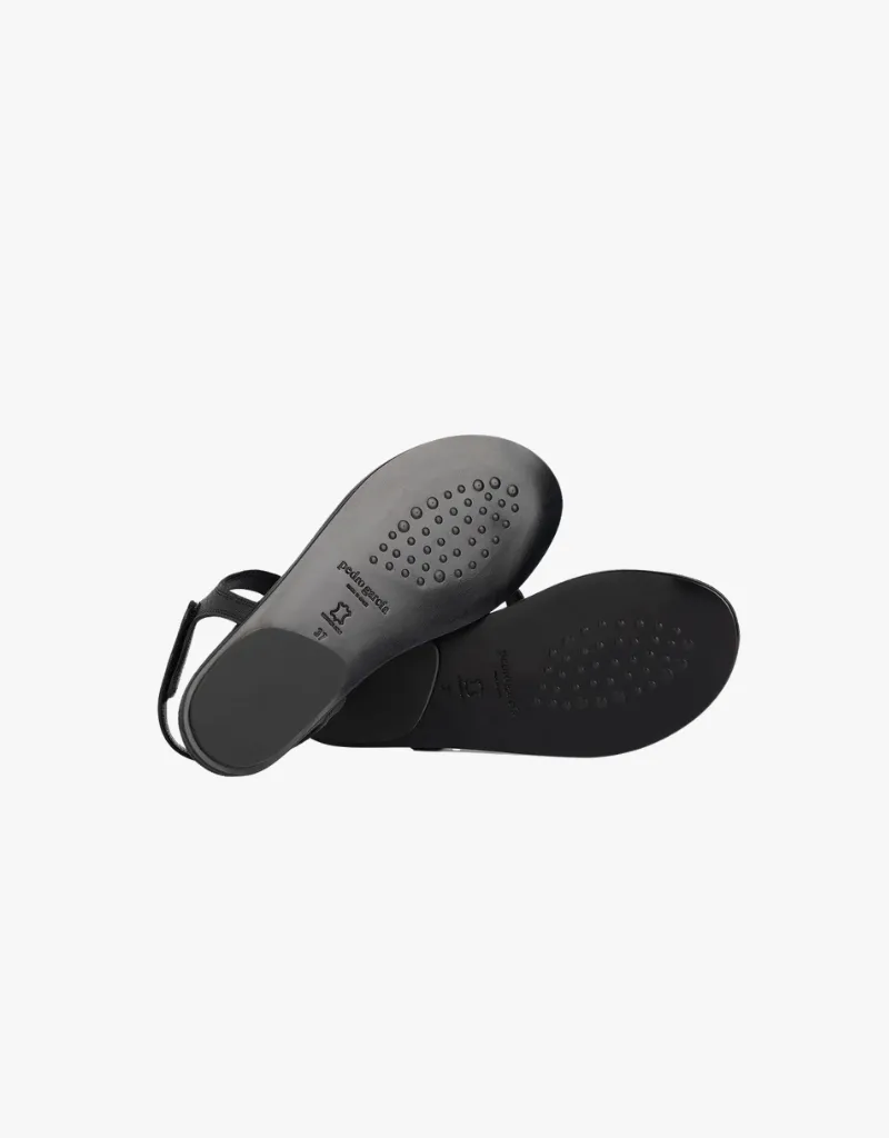 Pedro Garcia Paris Sandals in Black Petitgrain