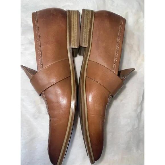 Pedro Men’s Leather Loafers - Size 6 US / 39 EU - Classic Brown Slip-On Shoes |
