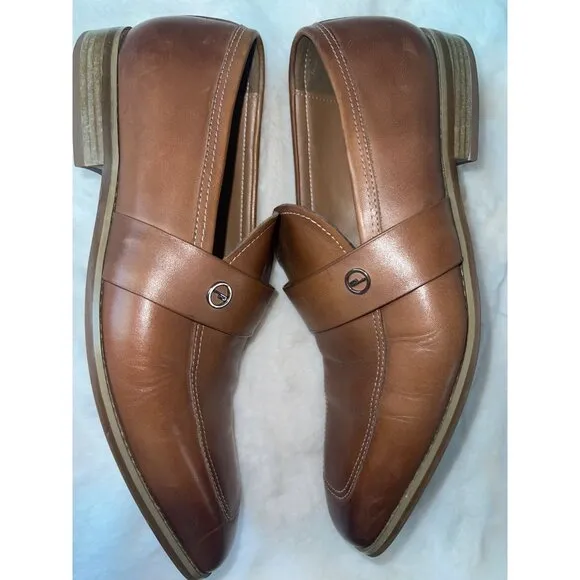 Pedro Men’s Leather Loafers - Size 6 US / 39 EU - Classic Brown Slip-On Shoes |
