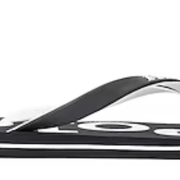 Polo Ralph Lauren bold logo Flip-flops White Black: NEW