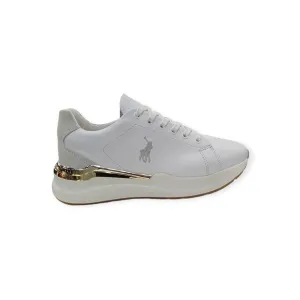 Polo Women's Leather Sneakers Runner White