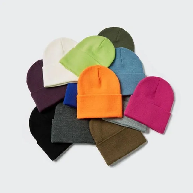 "CAPCUFF" Bonnet Gris Bleu Streetwear - URB1™