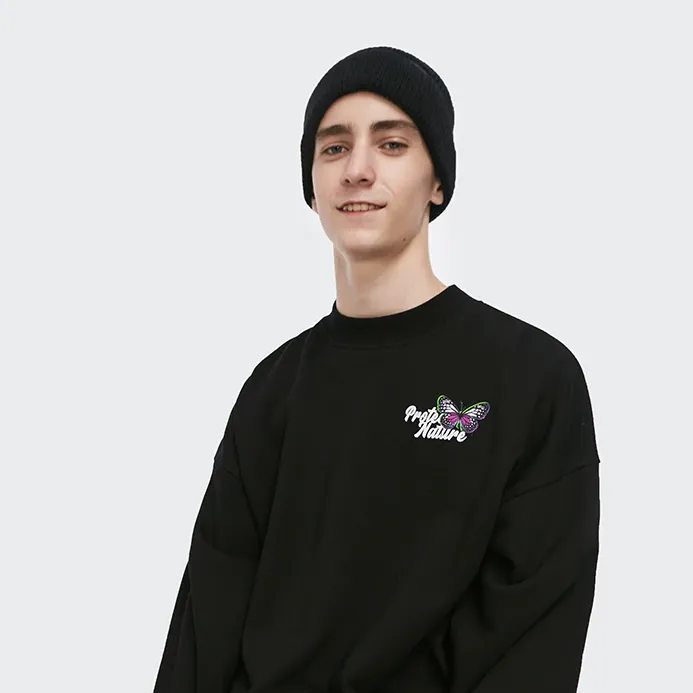 "CAPCUFF" Bonnet Gris Bleu Streetwear - URB1™