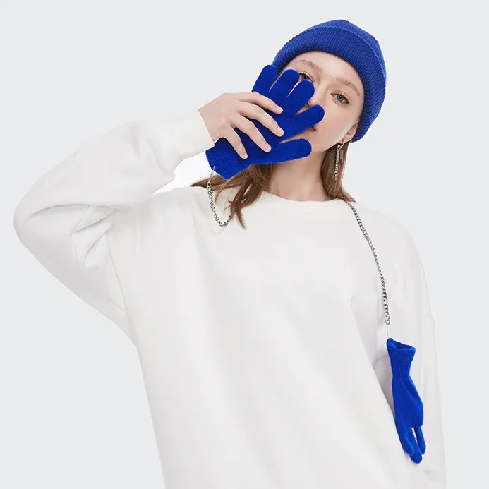 "CAPCUFF" Bonnet Gris Bleu Streetwear - URB1™