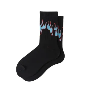 "FLAME" Chaussettes Montantes Violet streetwear - URB1™
