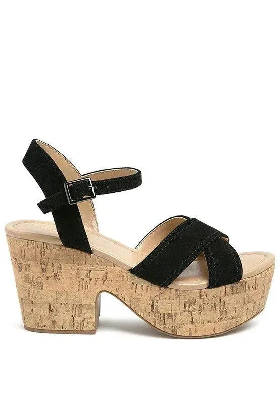 Rag & Co ULLA HIGH HEELED BLOCK SANDAL