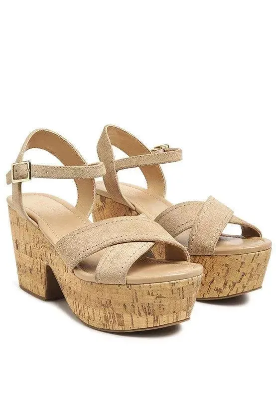 Rag & Co ULLA HIGH HEELED BLOCK SANDAL