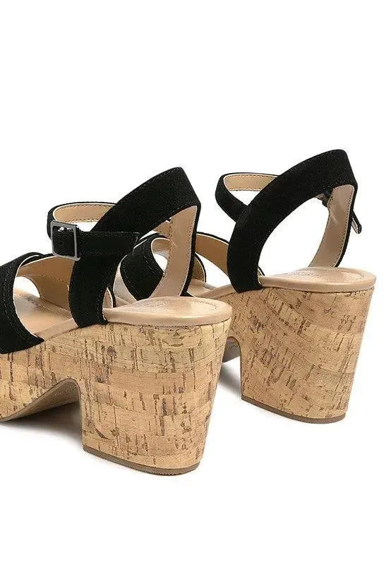 Rag & Co ULLA HIGH HEELED BLOCK SANDAL