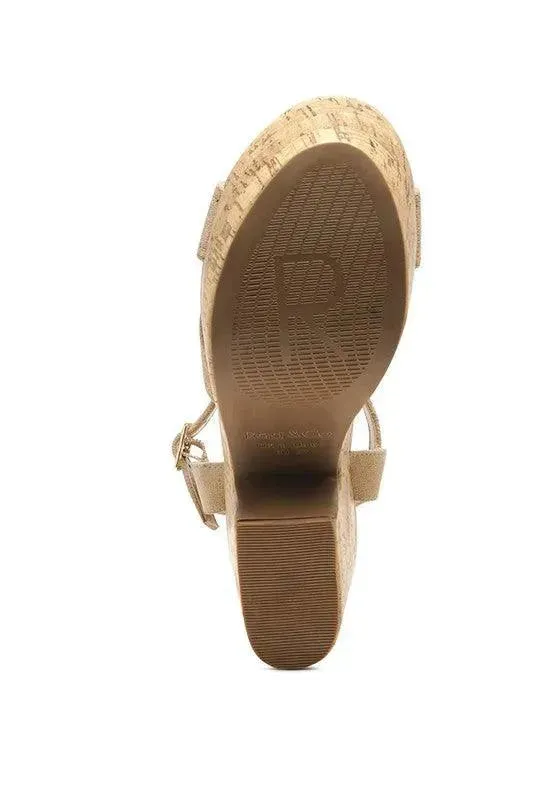 Rag & Co ULLA HIGH HEELED BLOCK SANDAL