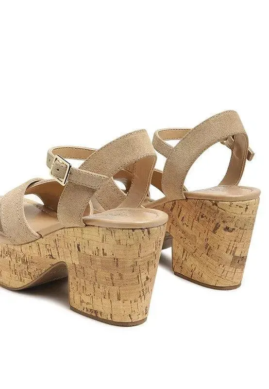 Rag & Co ULLA HIGH HEELED BLOCK SANDAL