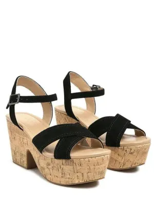 Rag & Co ULLA HIGH HEELED BLOCK SANDAL