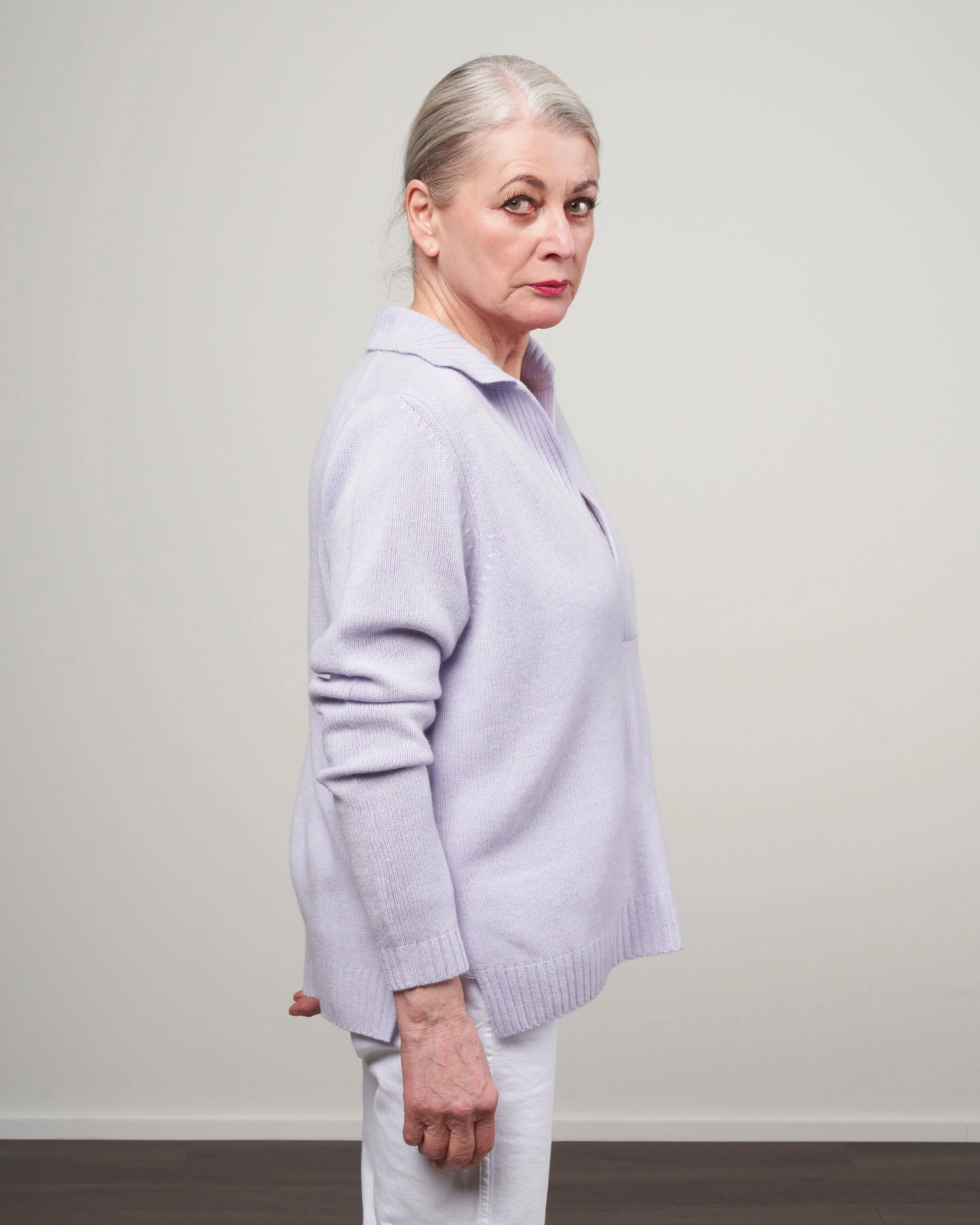 serafino sweater - lavender