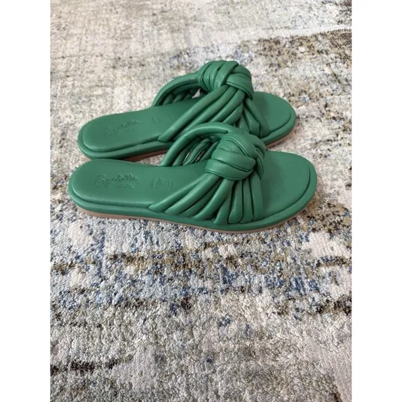 seychelles sandals wicked green italy knotted size 8 HTF style