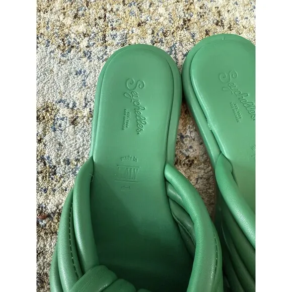 seychelles sandals wicked green italy knotted size 8 HTF style
