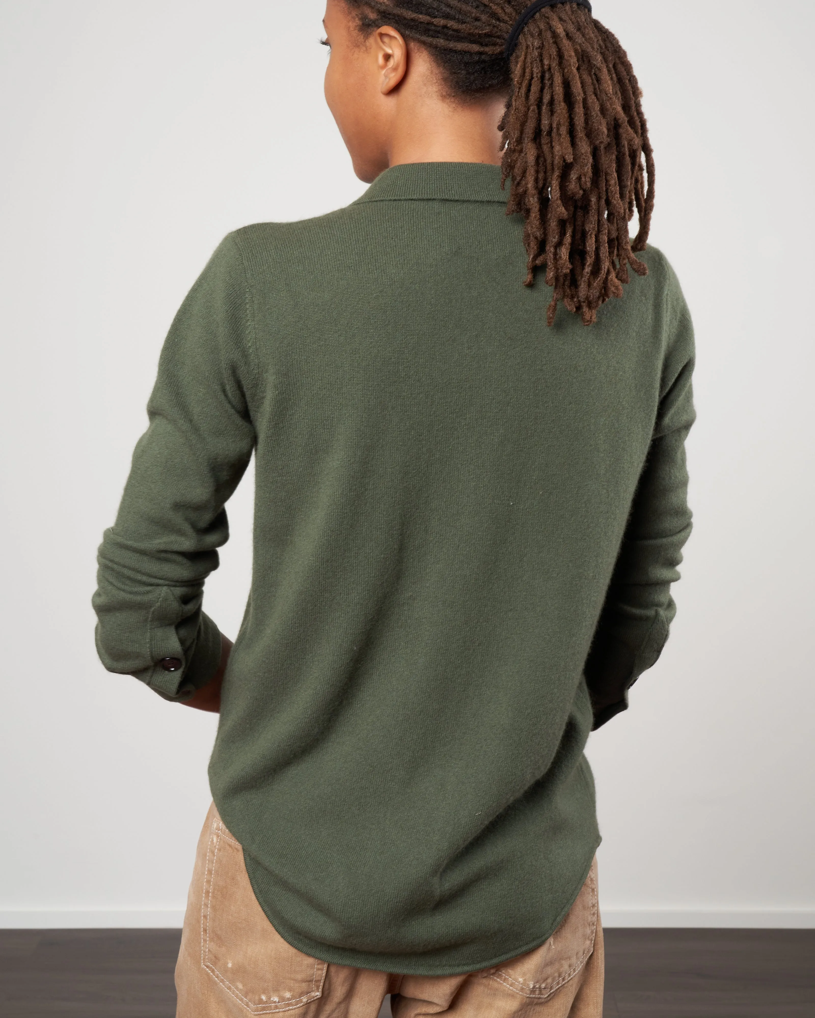 shirt jacket with pockets - cedar