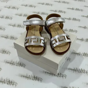 Silver Leather Sandals