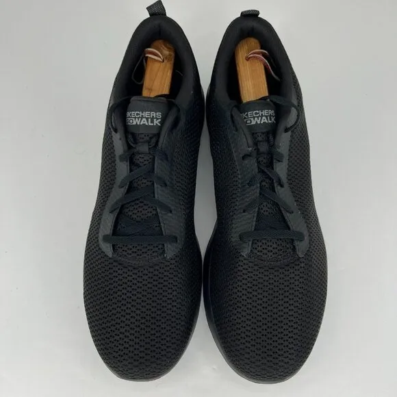 Skechers Mens SN54601 Black Go Walk Joy Lace Up Size 13 Walking Shoes