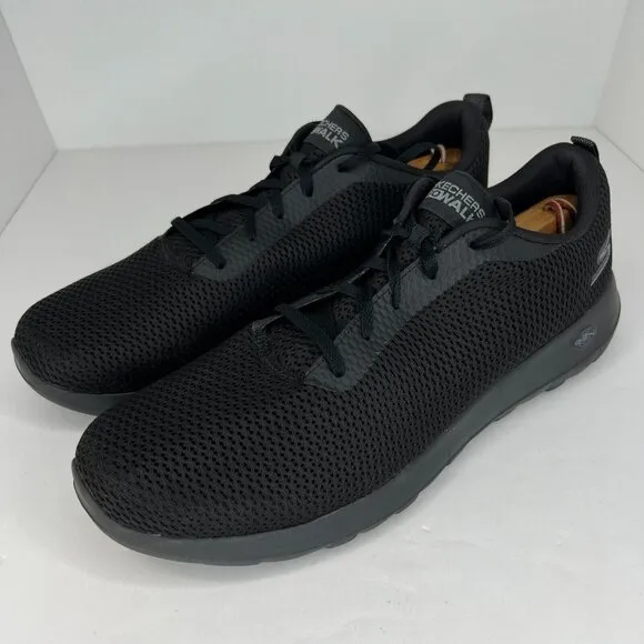 Skechers Mens SN54601 Black Go Walk Joy Lace Up Size 13 Walking Shoes