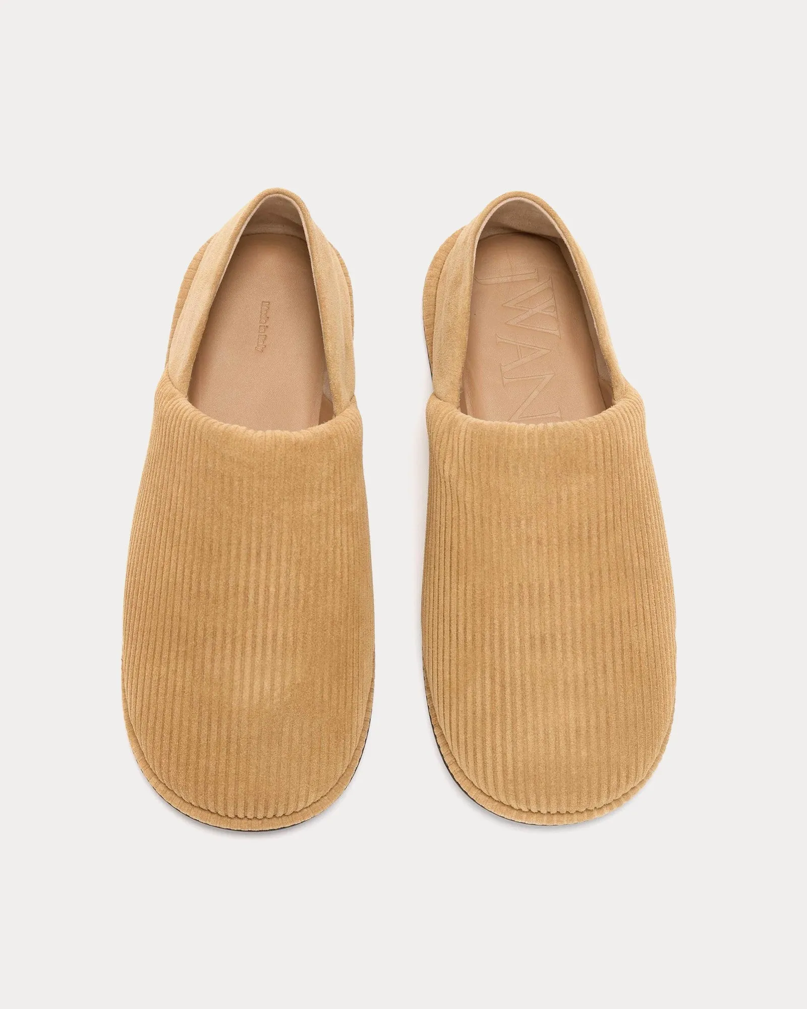 Slip-On Loafer Beige Mules