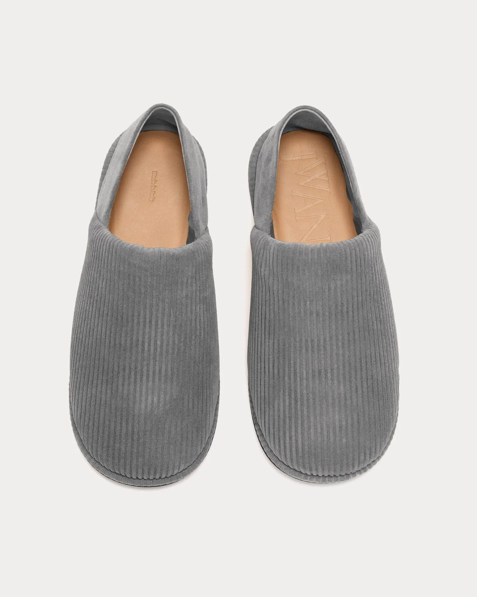 Slip-On Loafer Grey Mules