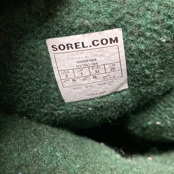 Sorel Children’s Flurry Print Fleece Lined Winter Boots
