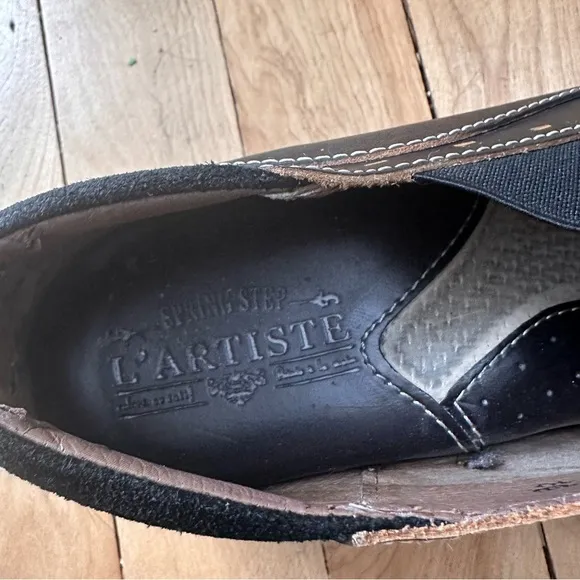 Spring Step L’Artist Burbank Women Shoes Black 9-9.5 (40) Slip On Comfort Clogs