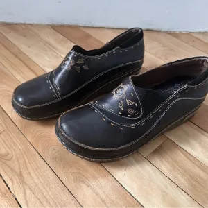 Spring Step L’Artist Burbank Women Shoes Black 9-9.5 (40) Slip On Comfort Clogs