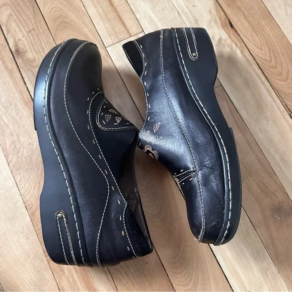 Spring Step L’Artist Burbank Women Shoes Black 9-9.5 (40) Slip On Comfort Clogs