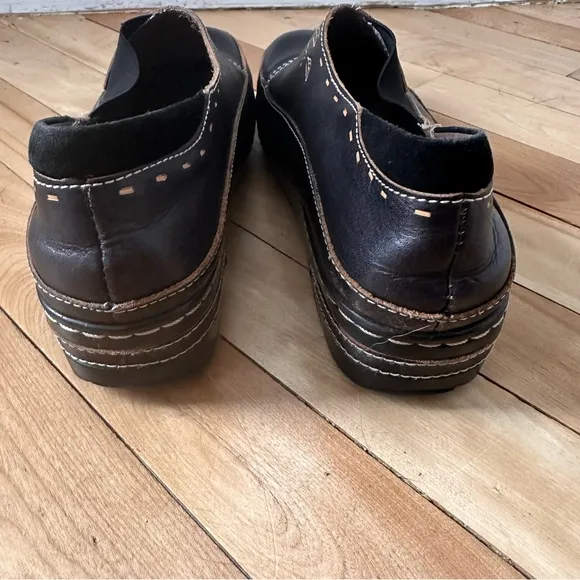 Spring Step L’Artist Burbank Women Shoes Black 9-9.5 (40) Slip On Comfort Clogs