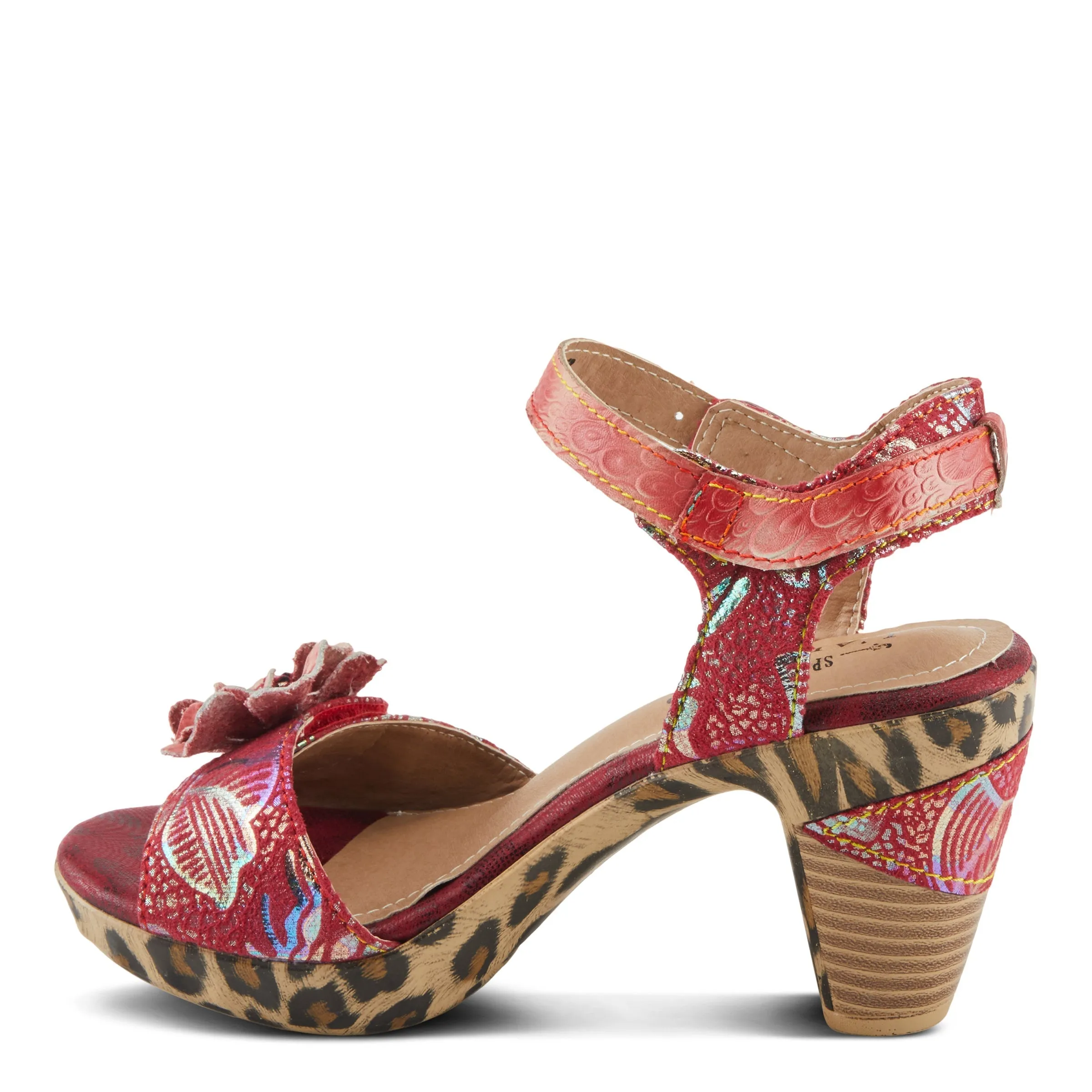 Spring Step Shoes L'Artiste Wildcat Women's Floral Heeled Sandals