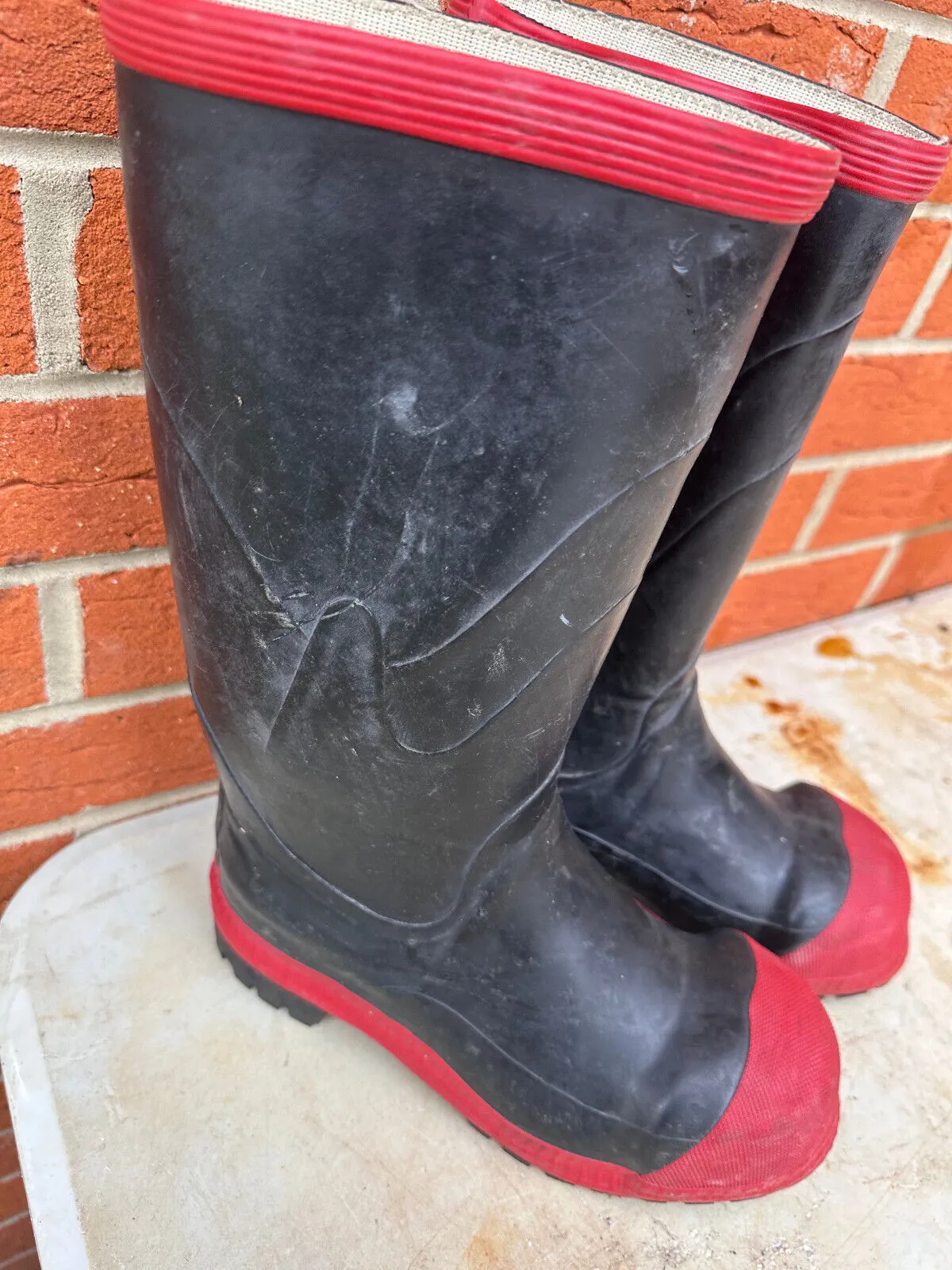 Steel Toe Rubber Wellington Work Boots Wellies - Size UK 5 - EU 38