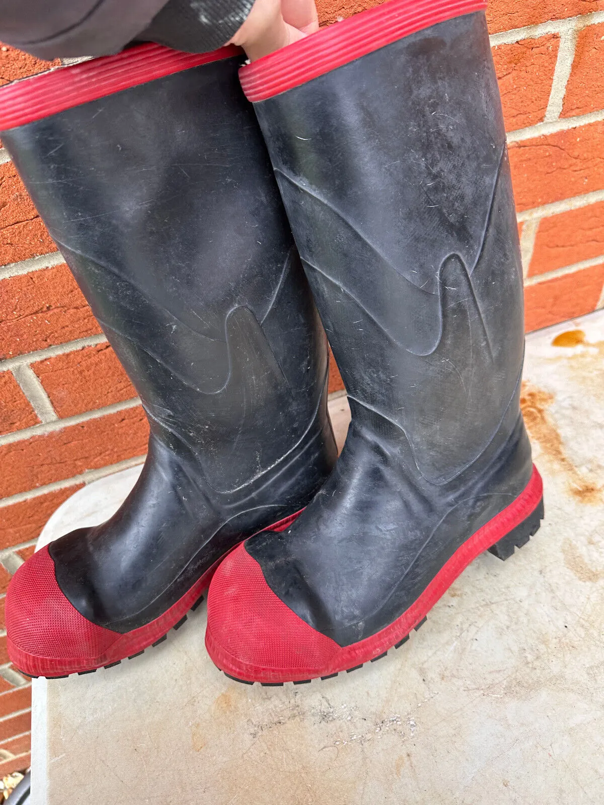 Steel Toe Rubber Wellington Work Boots Wellies - Size UK 5 - EU 38