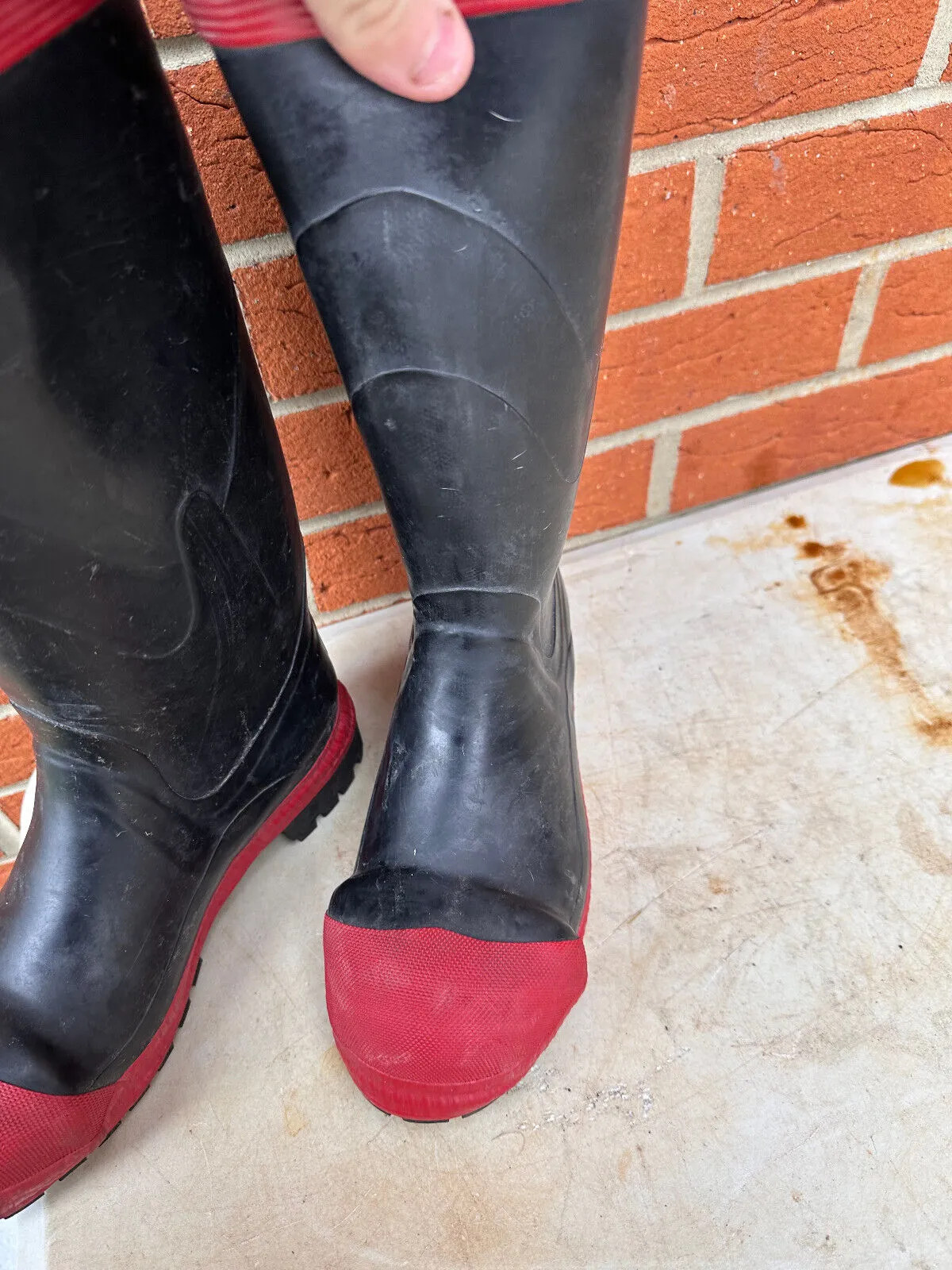Steel Toe Rubber Wellington Work Boots Wellies - Size UK 5 - EU 38
