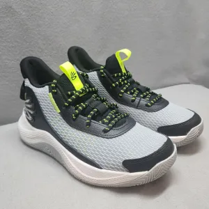 Steph Curry Under Armour 6Y Youth 3Z7 Black Gray Yellow Tennis Shoes Sneaker