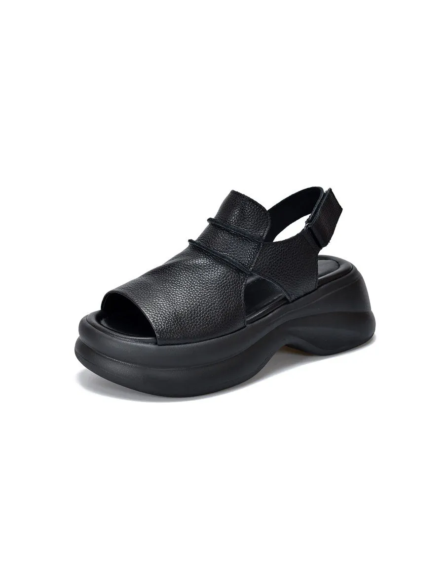 Summer Open Toe Platform Sandals Slingback