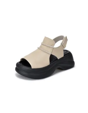Summer Open Toe Platform Sandals Slingback
