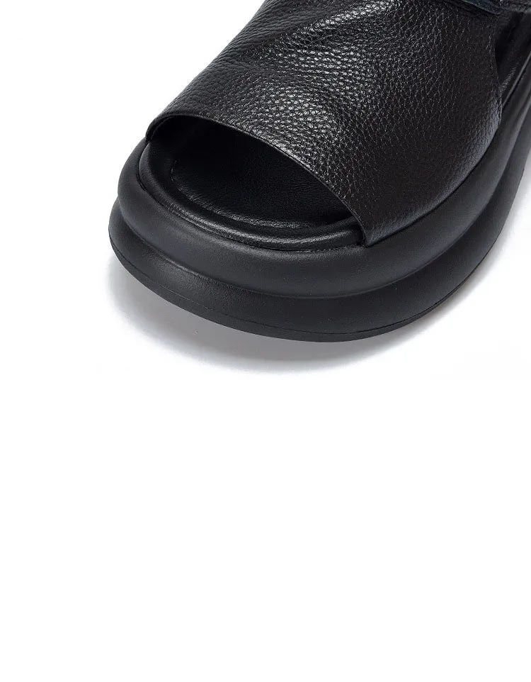 Summer Open Toe Platform Sandals Slingback