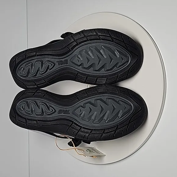 Teva Ascona Flip Flops Sandals Strappy Supportive Quick Drying Vegan Black 6