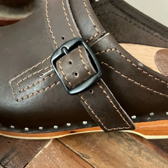 Troentorp Swedish Raphael Brown Clogs