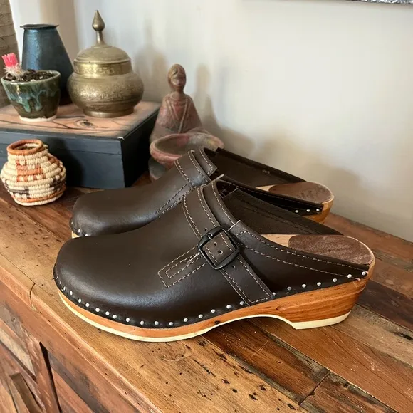 Troentorp Swedish Raphael Brown Clogs