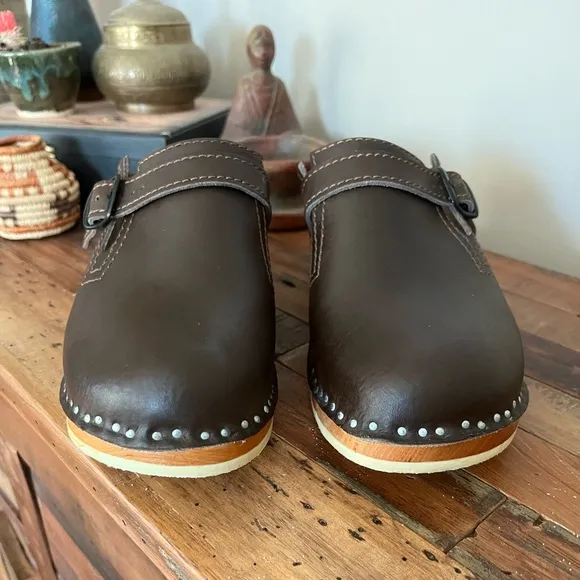 Troentorp Swedish Raphael Brown Clogs